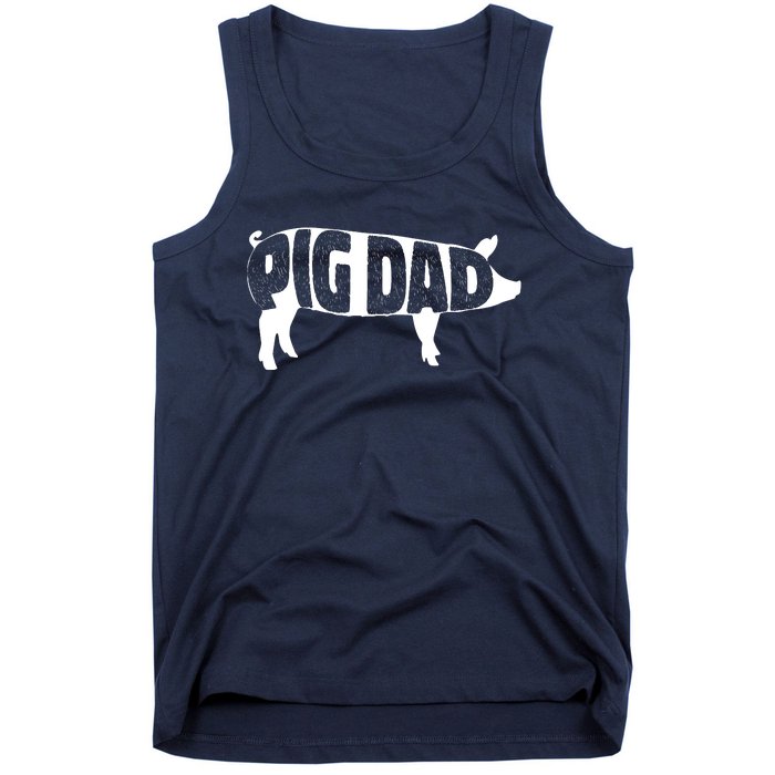 Pig Dad Pig Lover Owner Ranch Farmer Fathers Day Tank Top