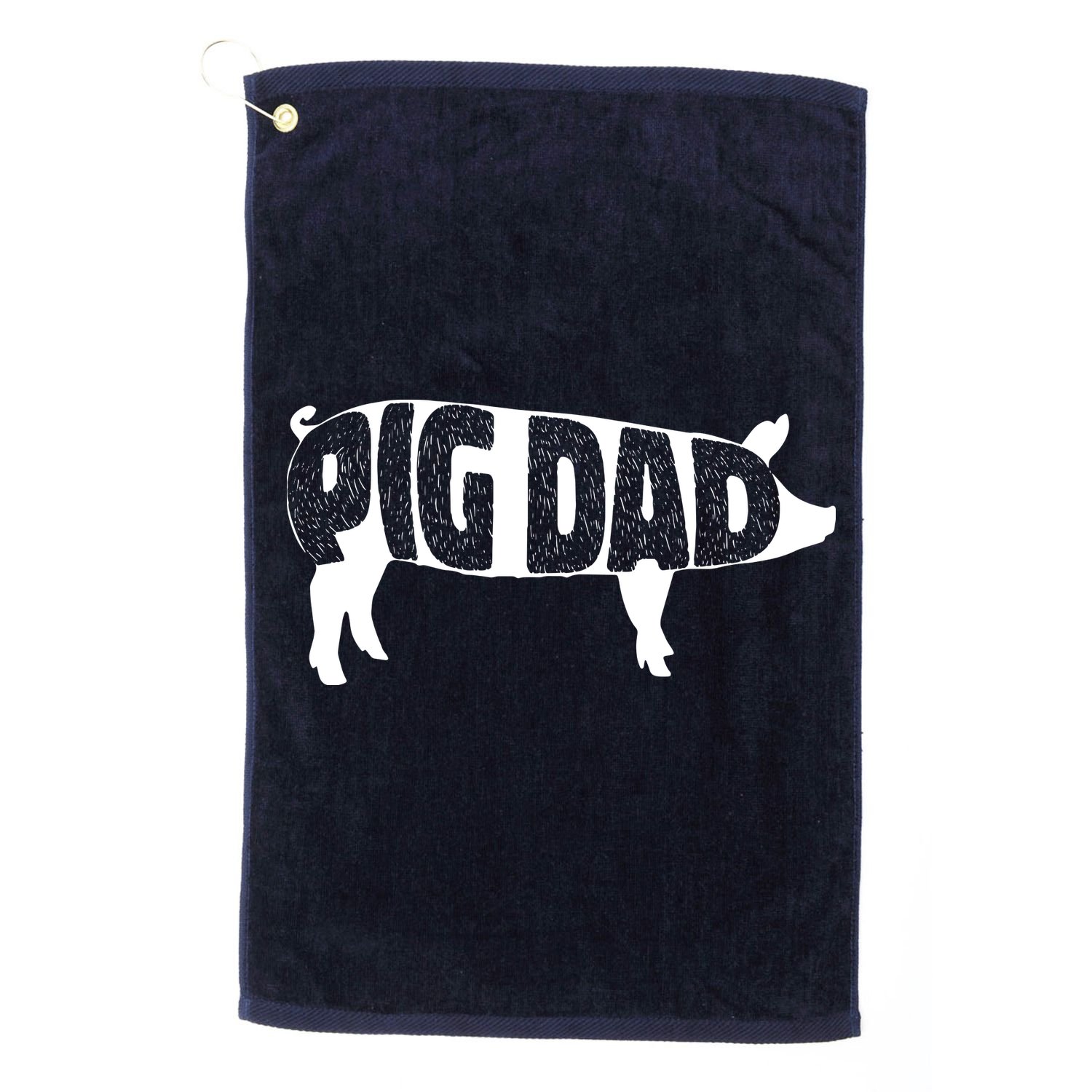 Pig Dad Pig Lover Owner Ranch Farmer Fathers Day Golf Towel
