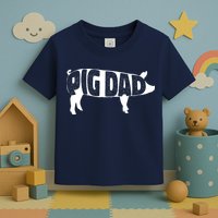 Pig Dad Pig Lover Owner Ranch Farmer Fathers Day Toddler T-Shirt