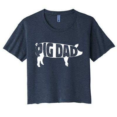 Pig Dad Pig Lover Owner Ranch Farmer Fathers Day Crop Top