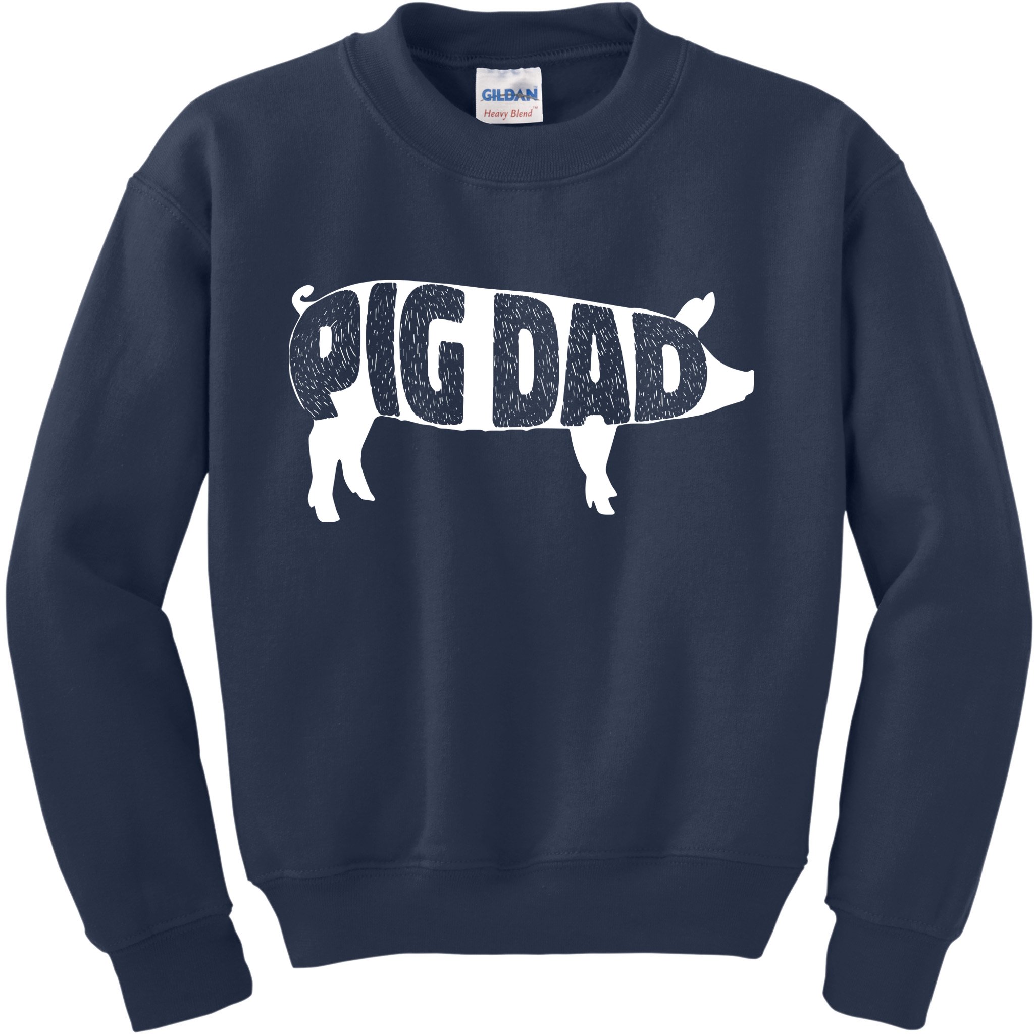 Pig Dad Pig Lover Owner Ranch Farmer Fathers Day Kids Sweatshirt