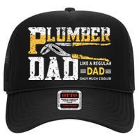 Plumber Dad Plumbing Pipefitters Plumber High Crown Mesh Back Trucker Hat