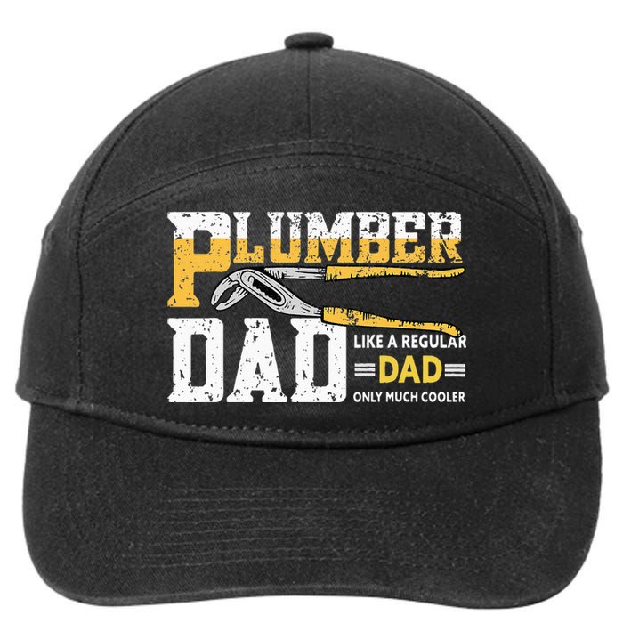 Plumber Dad Plumbing Pipefitters Plumber 7-Panel Snapback Hat