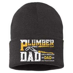 Plumber Dad Plumbing Pipefitters Plumber Sustainable Knit Beanie