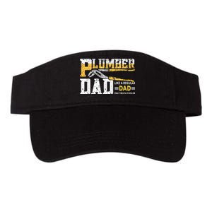 Plumber Dad Plumbing Pipefitters Plumber Valucap Bio-Washed Visor