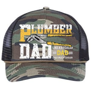 Plumber Dad Plumbing Pipefitters Plumber Retro Rope Trucker Hat Cap