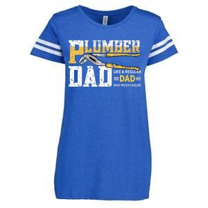 Plumber Dad Plumbing Pipefitters Plumber Enza Ladies Jersey Football T-Shirt