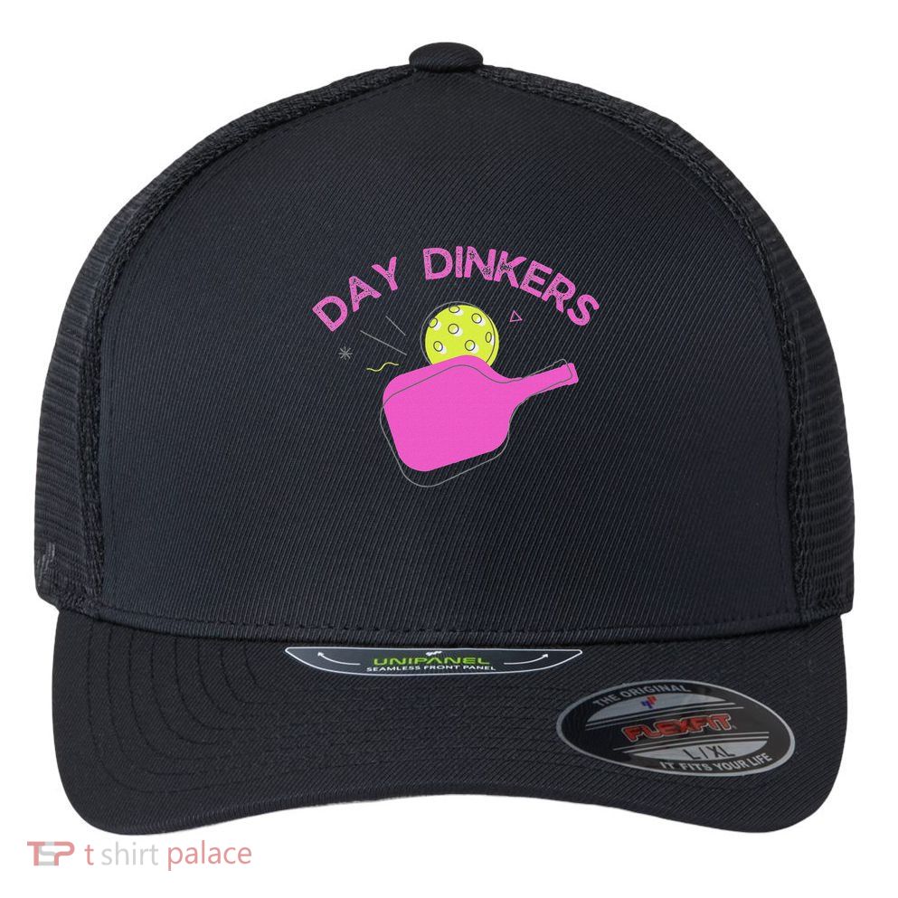 Pickleball Doubles Partner , Day Dinkers Flexfit Unipanel Trucker Cap