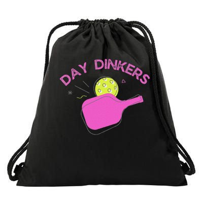 Pickleball Doubles Partner , Day Dinkers Drawstring Bag