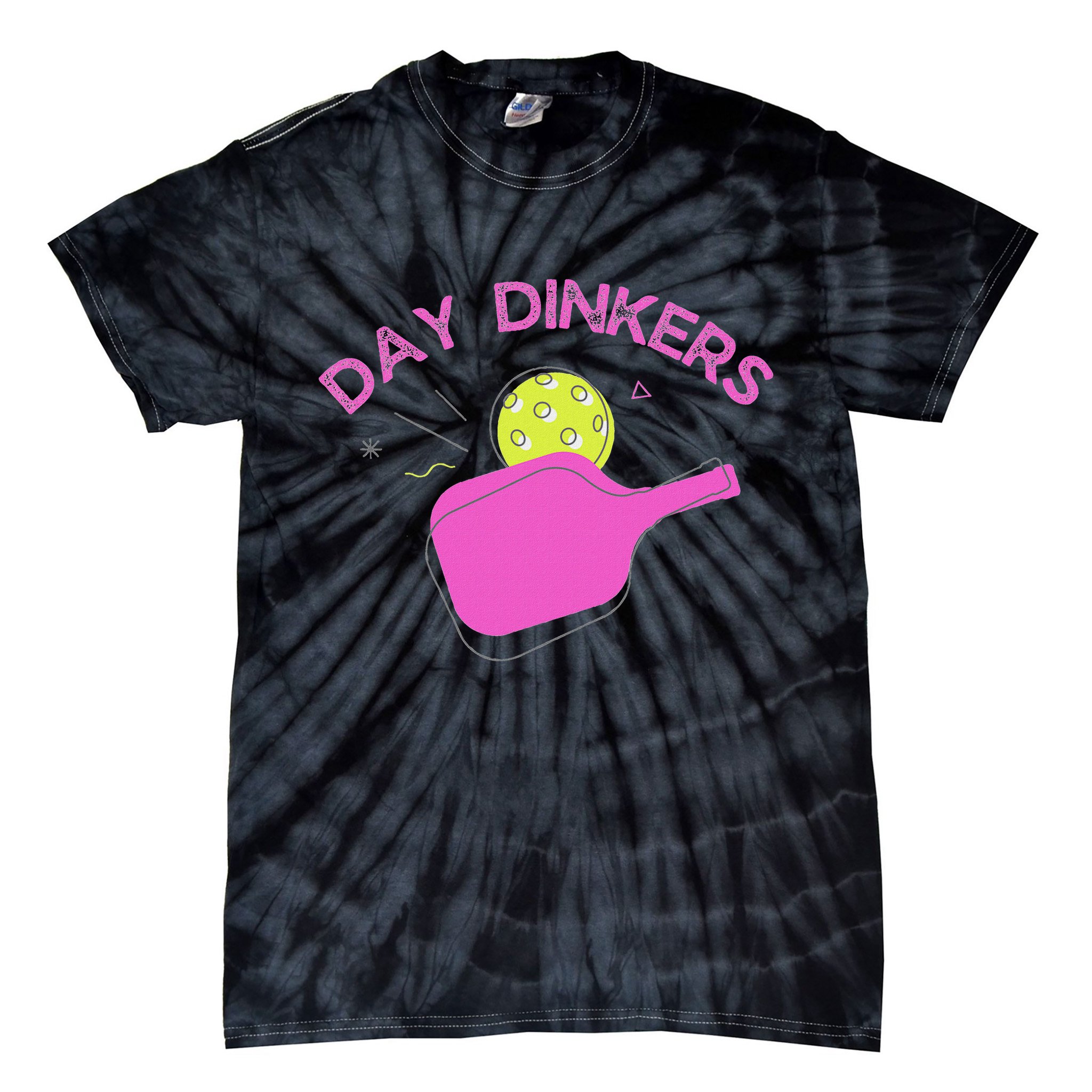 Pickleball Doubles Partner , Day Dinkers Tie-Dye T-Shirt