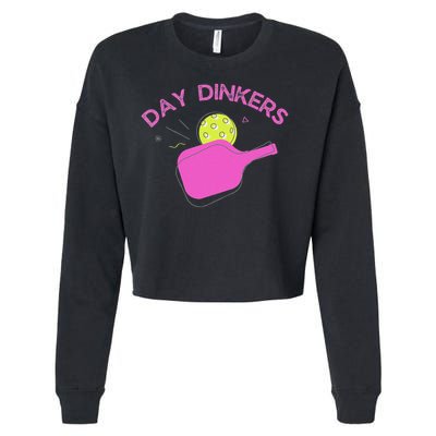 Pickleball Doubles Partner , Day Dinkers Cropped Pullover Crew