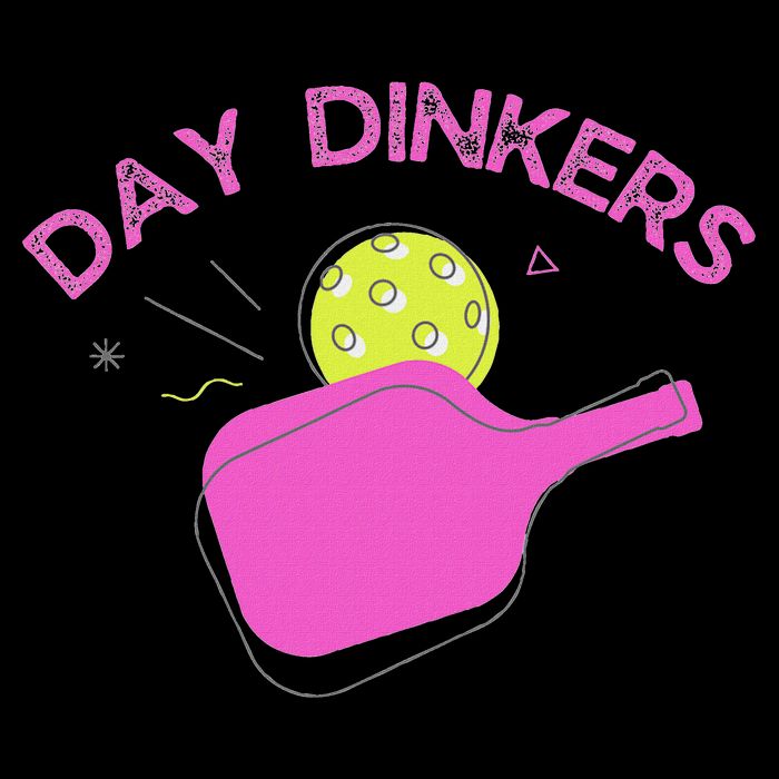 Pickleball Doubles Partner , Day Dinkers Cropped Pullover Crew