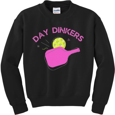 Pickleball Doubles Partner , Day Dinkers Kids Sweatshirt