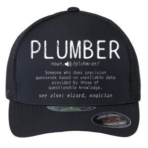 Plumber Definition Plumbing Dictionary Funny Plumber Flexfit Unipanel Trucker Cap