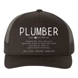 Plumber Definition Plumbing Dictionary Funny Plumber Yupoong Adult 5-Panel Trucker Hat