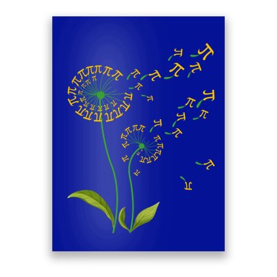 Pi Dandelion Pi Day Dandelion 3 14 Pi Number Math Dandelion Gift Poster
