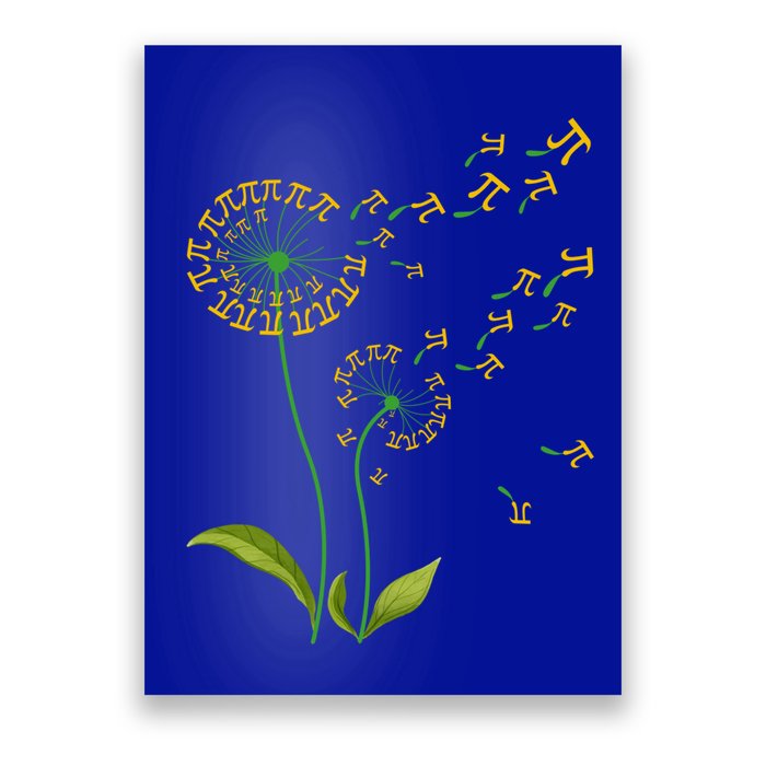 Pi Dandelion Pi Day Dandelion 3 14 Pi Number Math Dandelion Gift Poster