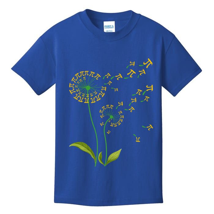 Pi Dandelion Pi Day Dandelion 3 14 Pi Number Math Dandelion Gift Kids T-Shirt