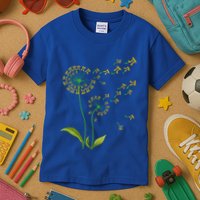 Pi Dandelion Pi Day Dandelion 3 14 Pi Number Math Dandelion Gift Kids T-Shirt