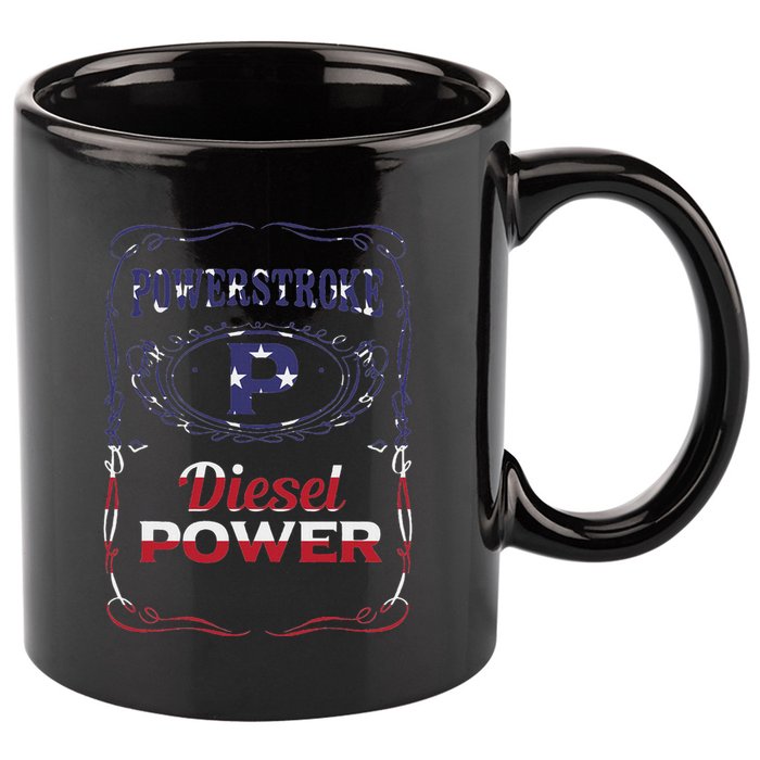 Powerstroke Diesel Power 11oz C Handle Ceramic Mug