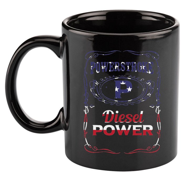 Powerstroke Diesel Power 11oz C Handle Ceramic Mug