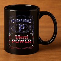 Powerstroke Diesel Power 11oz C Handle Ceramic Mug