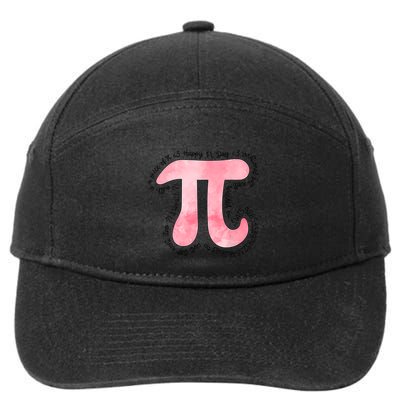 Pi Day Pi Day Women Pi Day Math Teacher 7-Panel Snapback Hat