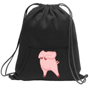 Pig Design Pig Costume Sweatshirt Cinch Pack Bag