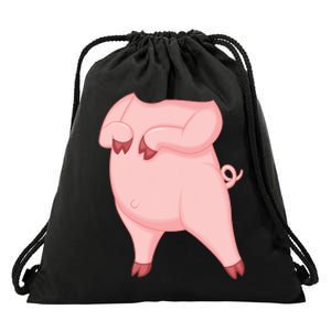 Pig Design Pig Costume Drawstring Bag