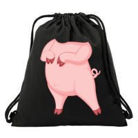 Pig Design Pig Costume Drawstring Bag