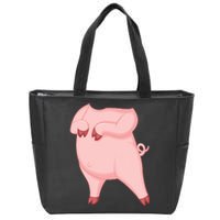 Pig Design Pig Costume Zip Tote Bag