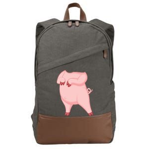 Pig Design Pig Costume Cotton Canvas Backpack