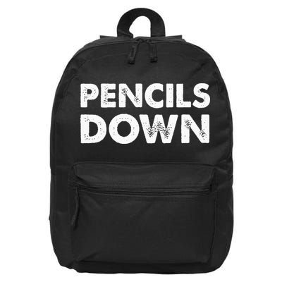 Pencils down 16 in Basic Backpack