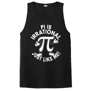 Pi Day Pi Is Irrational Funny Pi Funny Math Humor Pi Day Gift PosiCharge Competitor Tank