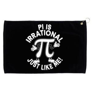 Pi Day Pi Is Irrational Funny Pi Funny Math Humor Pi Day Gift Grommeted Golf Towel