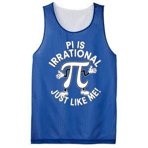 Pi Day Pi Is Irrational Funny Pi Funny Math Humor Pi Day Gift Mesh Reversible Basketball Jersey Tank