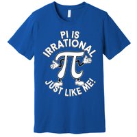 Pi Day Pi Is Irrational Funny Pi Funny Math Humor Pi Day Gift Premium T-Shirt