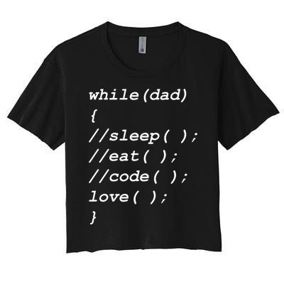 Programer Dad Women's Crop Top Tee