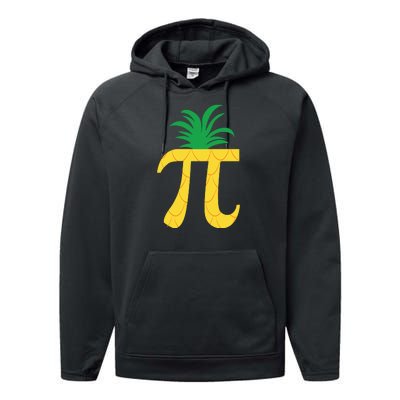 Pi Day Pineapple Performance Fleece Hoodie