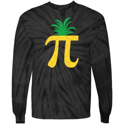 Pi Day Pineapple Tie-Dye Long Sleeve Shirt