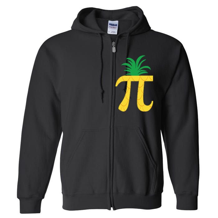 Pi Day Pineapple Full Zip Hoodie