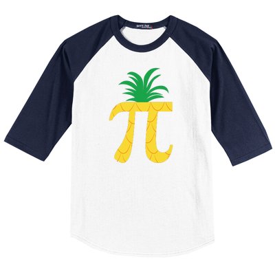 Pi Day Pineapple Baseball Sleeve Shirt