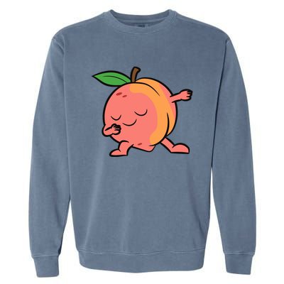 Peach Dabbing Peach Fruit Love Peaches Garment-Dyed Sweatshirt