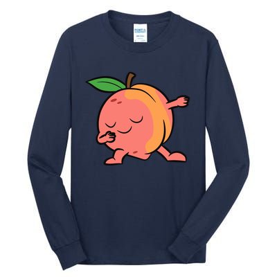 Peach Dabbing Peach Fruit Love Peaches Tall Long Sleeve T-Shirt