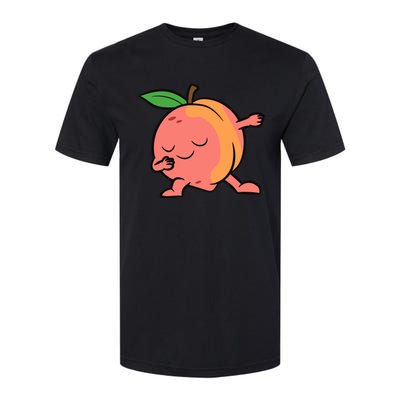 Peach Dabbing Peach Fruit Love Peaches Softstyle CVC T-Shirt