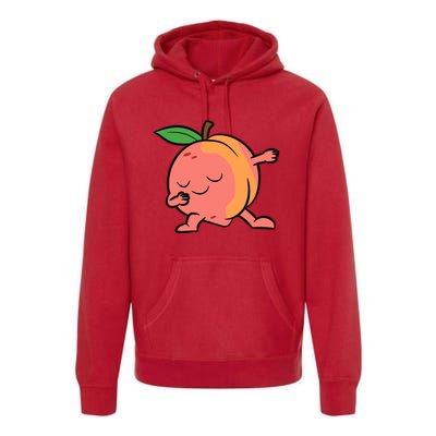 Peach Dabbing Peach Fruit Love Peaches Premium Hoodie