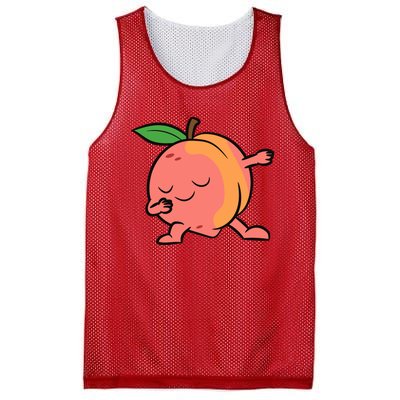 Peach Dabbing Peach Fruit Love Peaches Mesh Reversible Basketball Jersey Tank