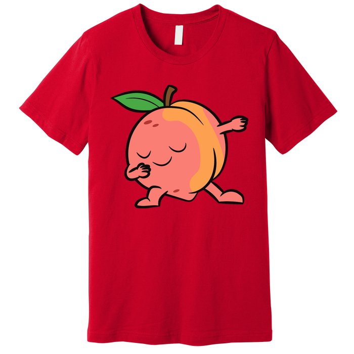 Peach Dabbing Peach Fruit Love Peaches Premium T-Shirt