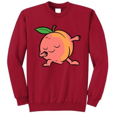 Peach Dabbing Peach Fruit Love Peaches Tall Sweatshirt