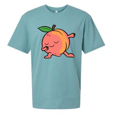 Peach Dabbing Peach Fruit Love Peaches Sueded Cloud Jersey T-Shirt